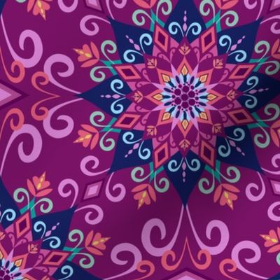 Blooming Mandala-Purple