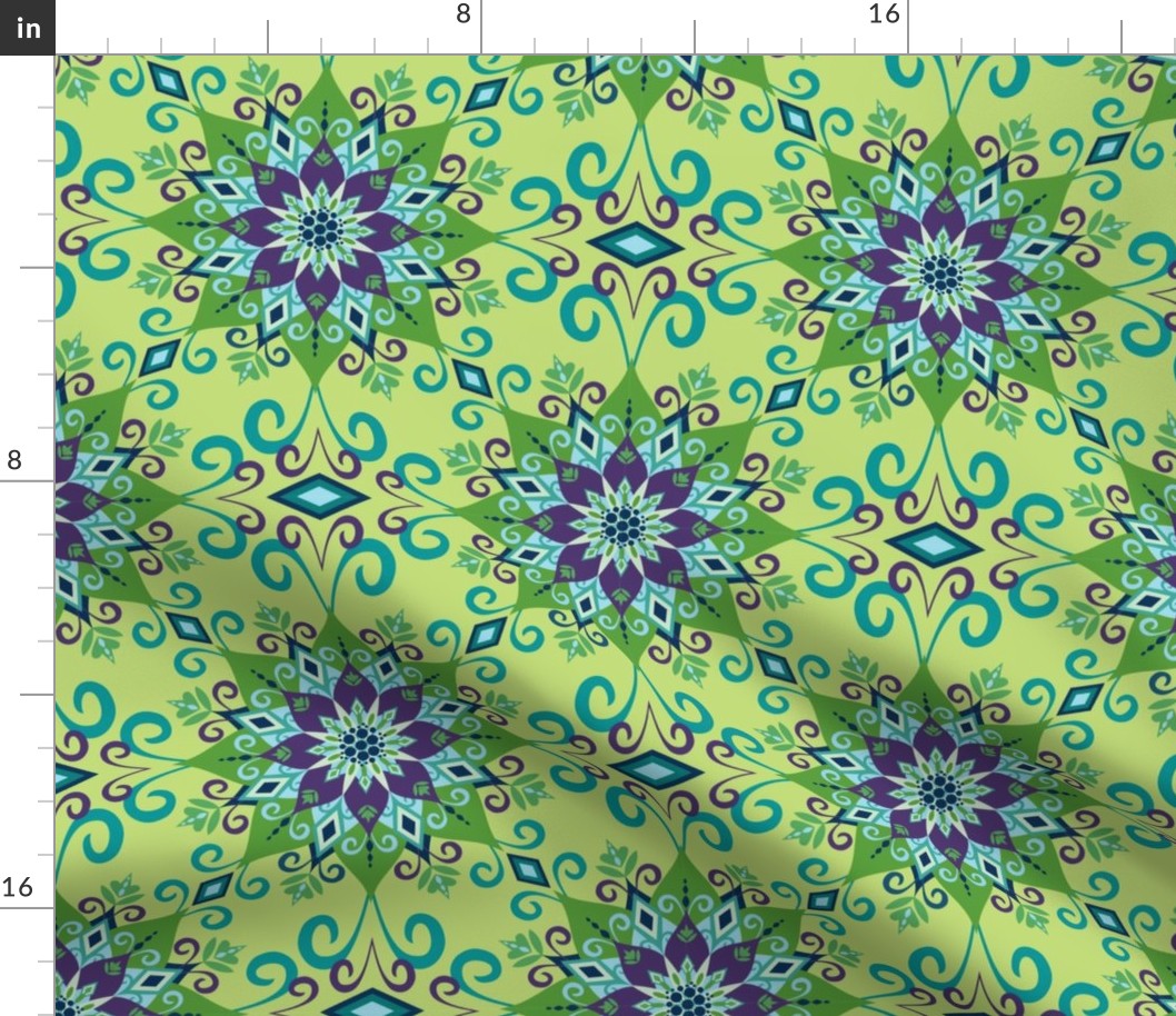 Blooming Mandala-Green