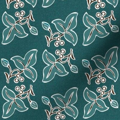 batik-2sprig4x7-bluegreen180-2nd-dkbrown-on-dkgreenblue-pattern150