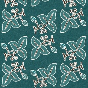 batik-2sprig4x7-bluegreen180-2nd-dkbrown-on-dkgreenblue-pattern150