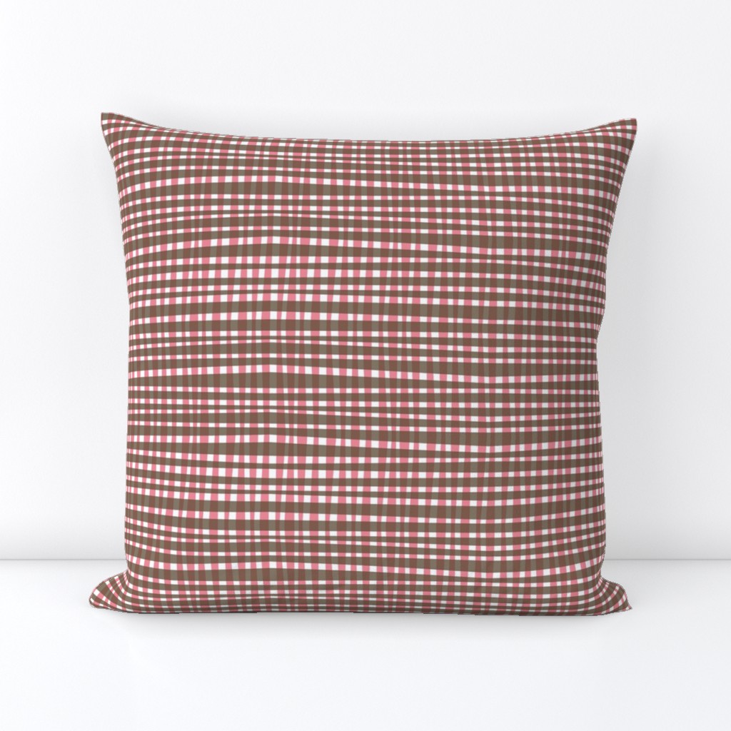 Chocolate Bubblegum Gingham