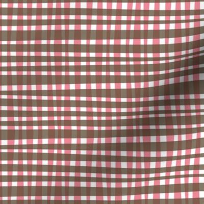 Chocolate Bubblegum Gingham