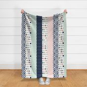 Briar Woods Wholecloth 1 yard cut // cheater quilt