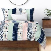 Briar Woods Wholecloth 1 yard cut // cheater quilt