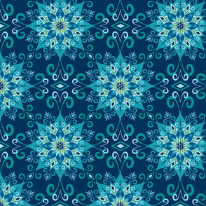 Blooming Mandala-Blue