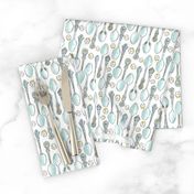 Spoonful of Sugar - Watercolor Kitchen White Regular Scale