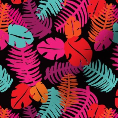 Tropical brazil summer leaf jungle monstera  illustration pattern