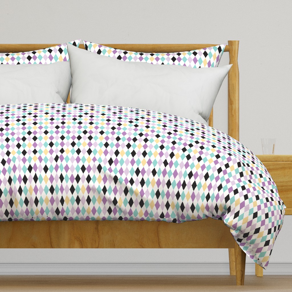 Geometric pastel modern diamond scandinavian abstract pattern