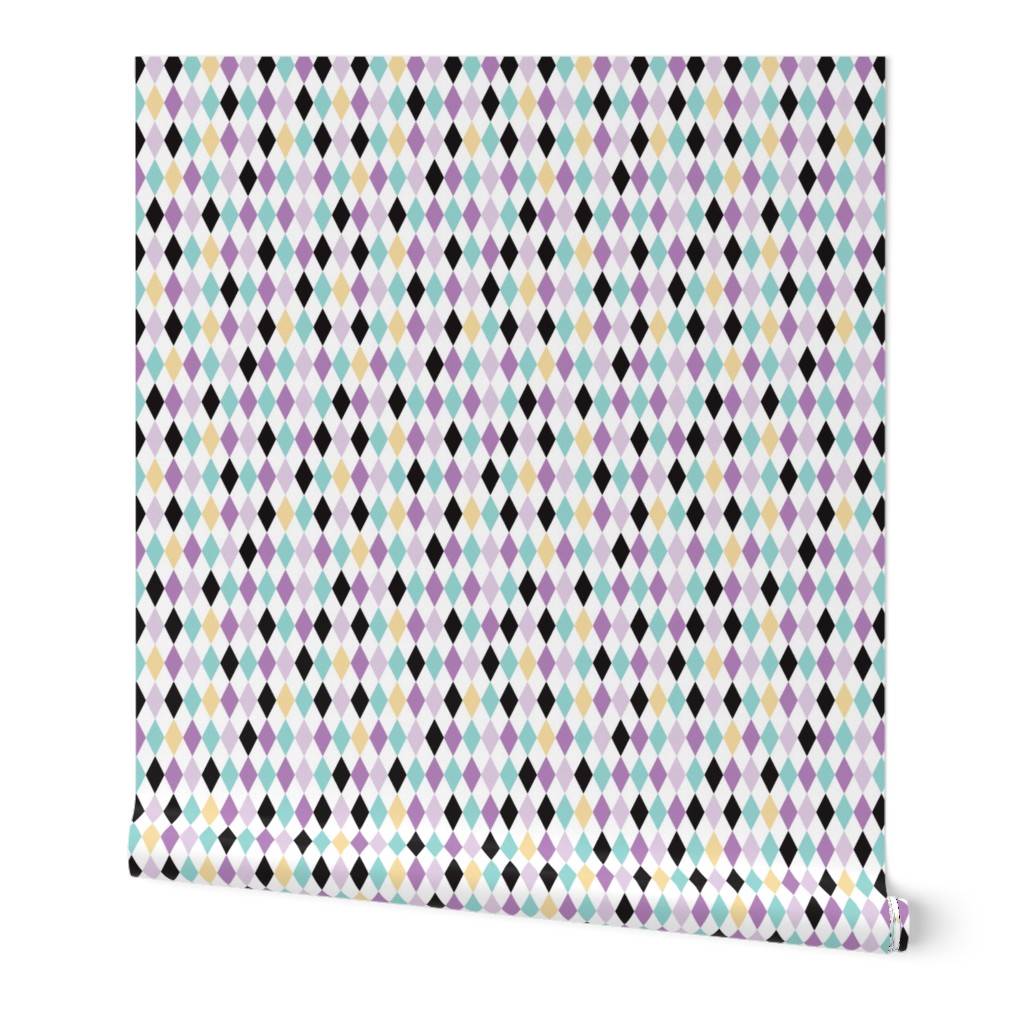 Geometric pastel modern diamond scandinavian abstract pattern