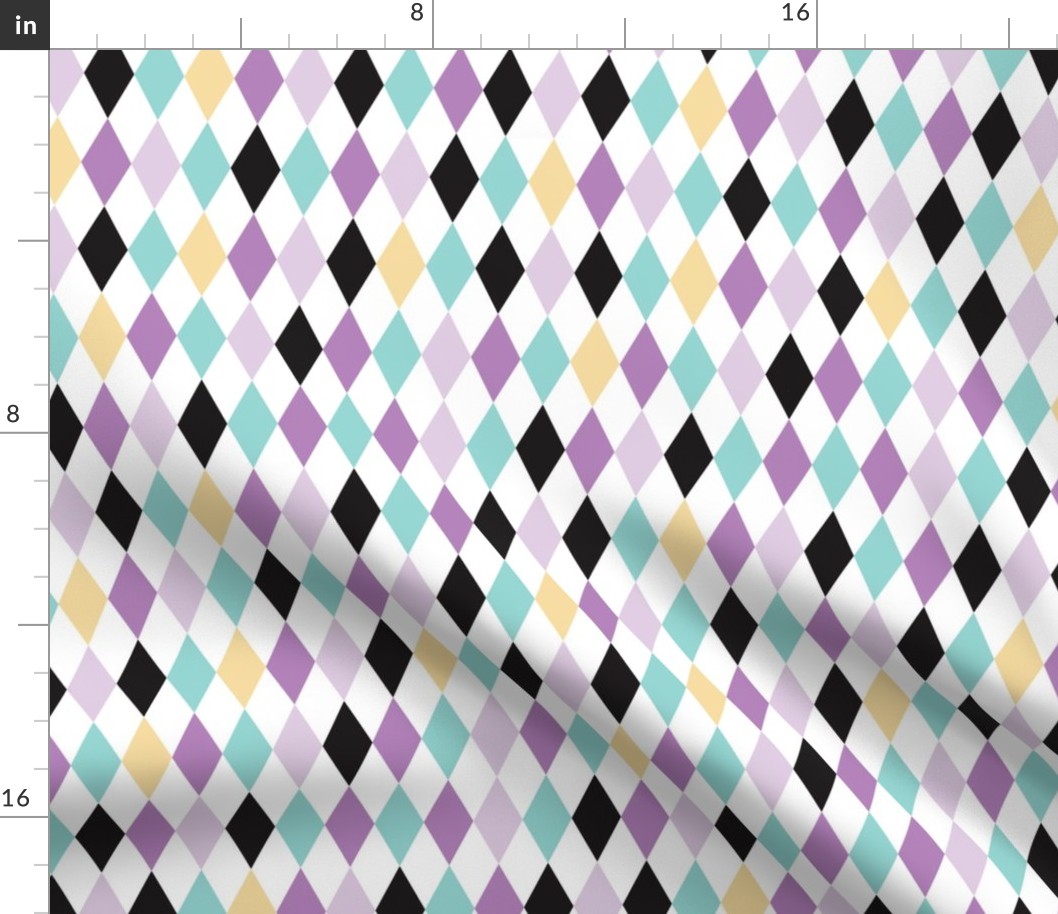 Geometric pastel modern diamond scandinavian abstract pattern