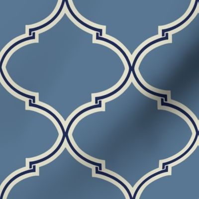 Lily Trellis in French Blue and Navy