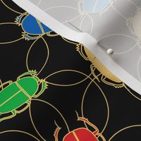 cloisonne scarab - black