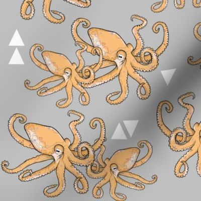 Octopus Meets Triangles - Grey