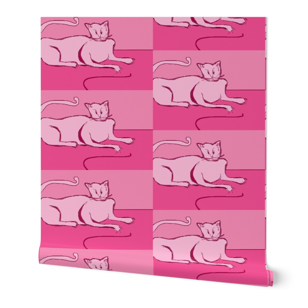 Ultra Pink Damask Catfink