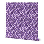 Ditsy White and Purple Floral by Angel Gerardo - Small Scale