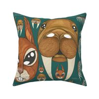 The Amazing Reversible Squirrel and Walrus Two Sided Halloween Mask