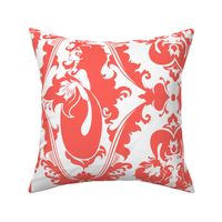 Mermaid Damask Coral