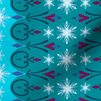 Coronation Elsa Inspired 14x5 Snowflake