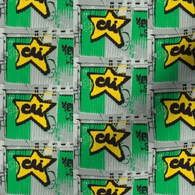 Star Power - green quilting version