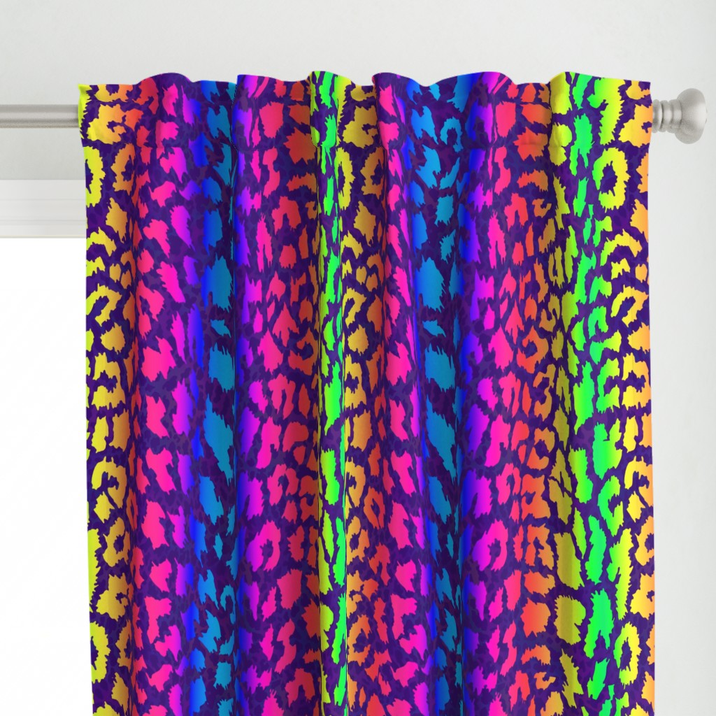 Rainbow Big Cat Print