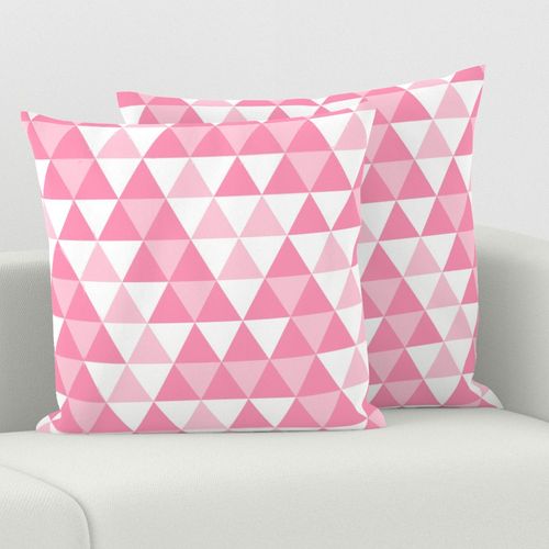 Triangles Pinks White