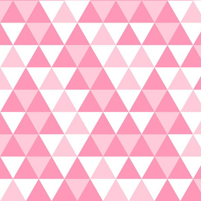 Triangles Pinks White