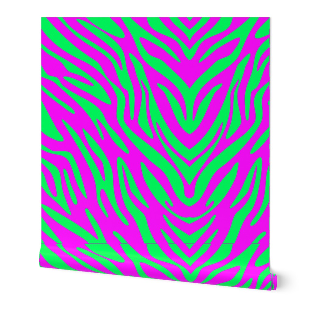 Pink and Green Zebra