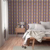 Native geometric pattern - with yellow