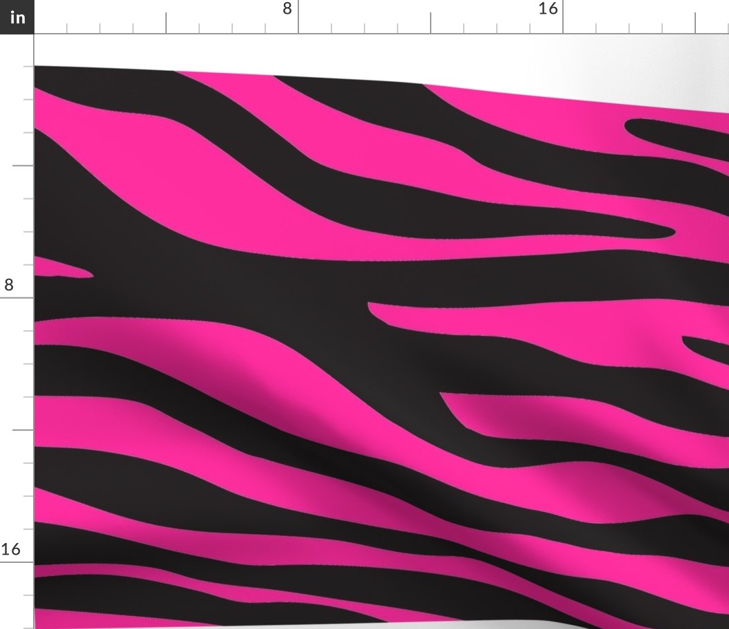 Pink Zebra 60inx60in Centered