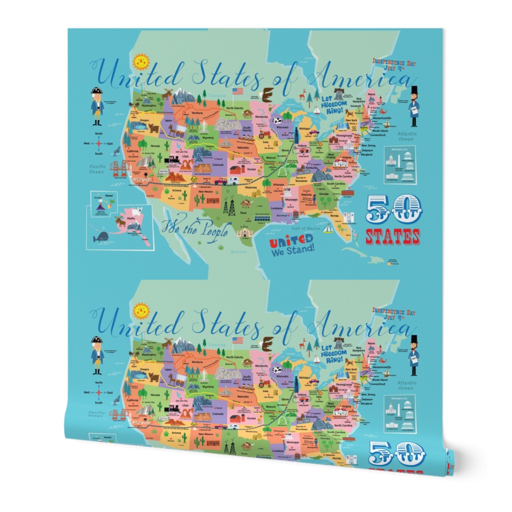 USA Map Wall Hanging