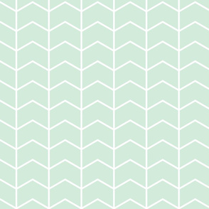 chevron // mint - Woodland Collection