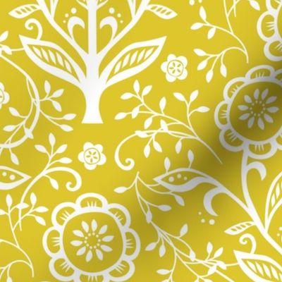 Cut Paper Flowers - Citron