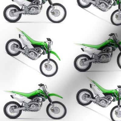 Green Dirt Bike