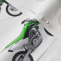 Green Dirt Bike