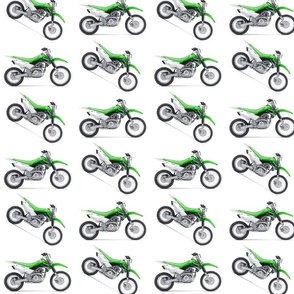 Green Dirt Bike