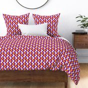 Purple & Orange Crossed Chevron