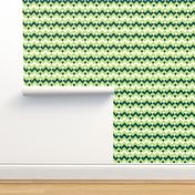 Green & Navy Double Chevron