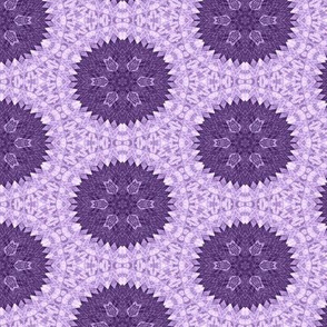 Patchwork in Purple: Roundels on Lace