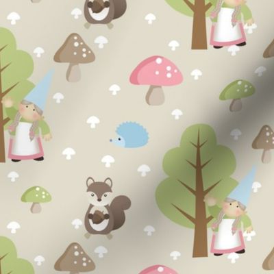 Woodland Friends - Pink