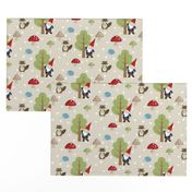 Woodland Friends - Red