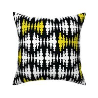 Frequency in Black, White, and Lemon Lime | 24" Repeat