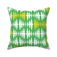 Frequency in Grass, White, and Lemon Lime | 24" Repeat