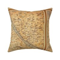 Florence vintage map, small (FQ)