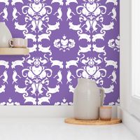 Playful Feline Damask