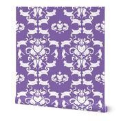 Playful Feline Damask