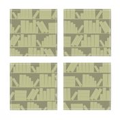 library book shelves khaki olive green 