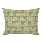 library book shelves khaki olive green 