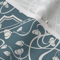 Art Nouveau farrow and Ball  sloe blue