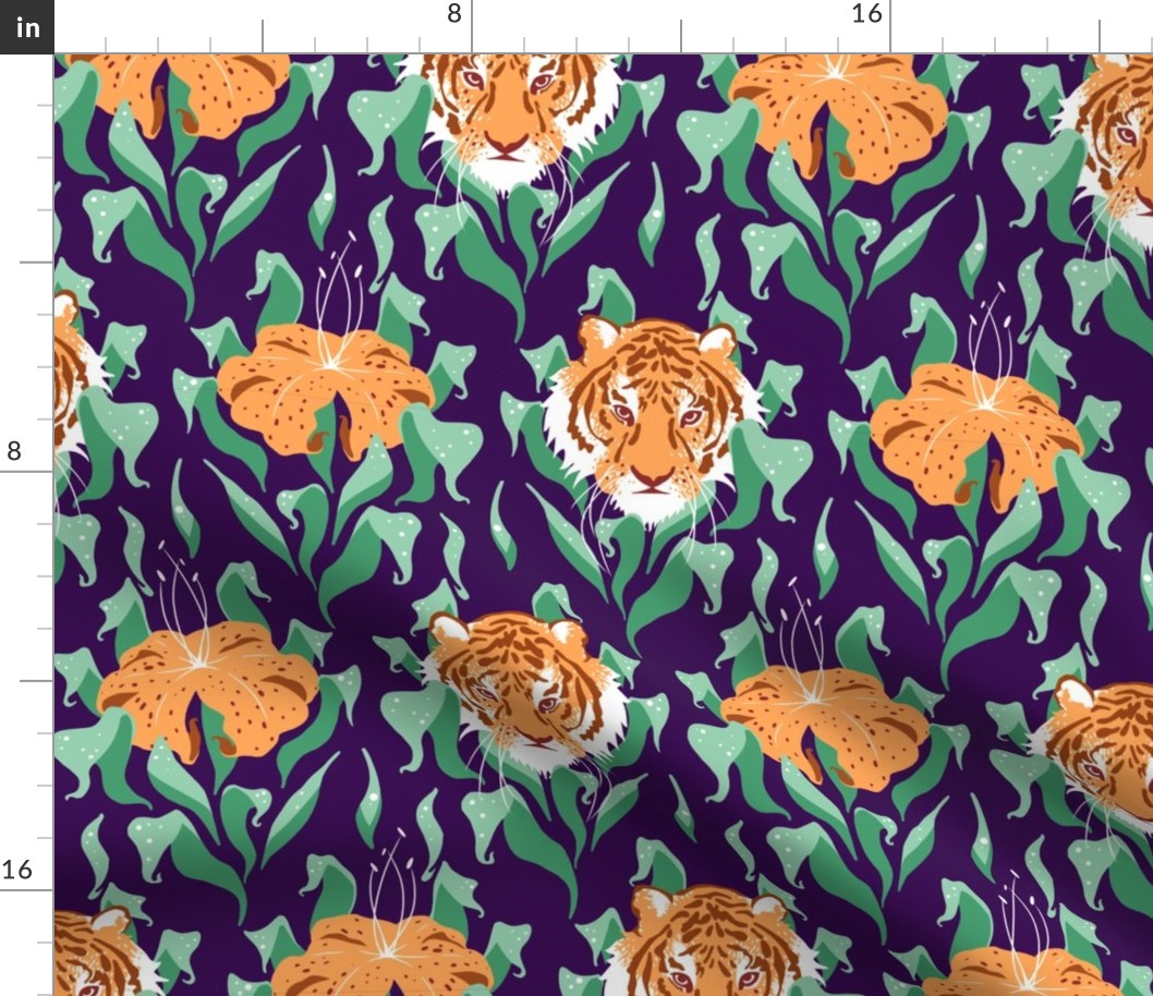 Tiger Lily Damask