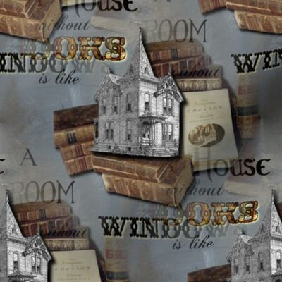 Books House Vintage Collage